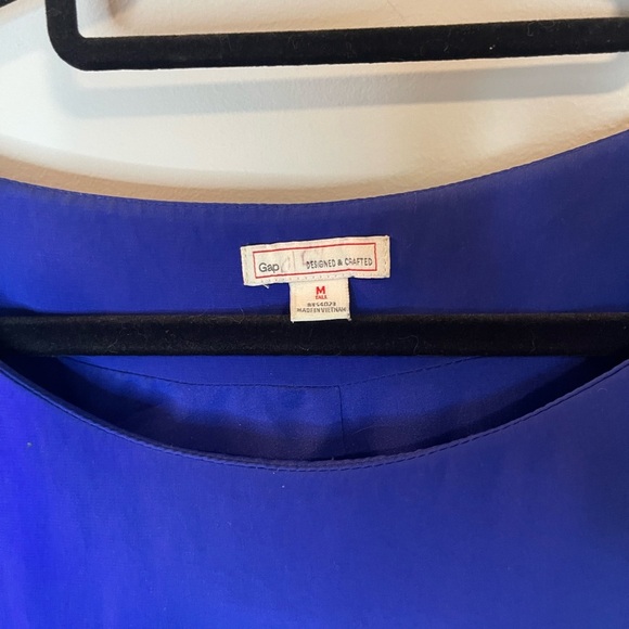 Gap women’s fully lined royal blue belted shift dress size medium - Picture 2 of 6